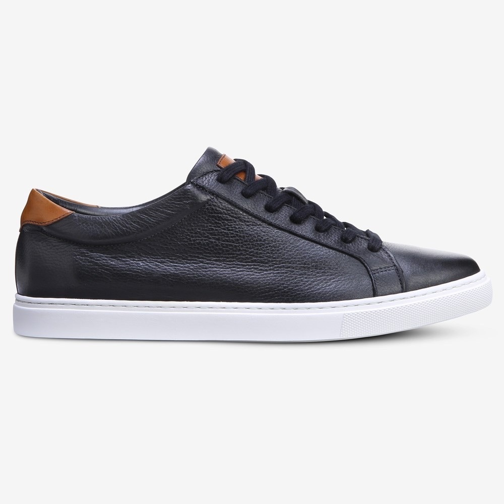 Allen Edmonds Black and Tan Leather Sneakers